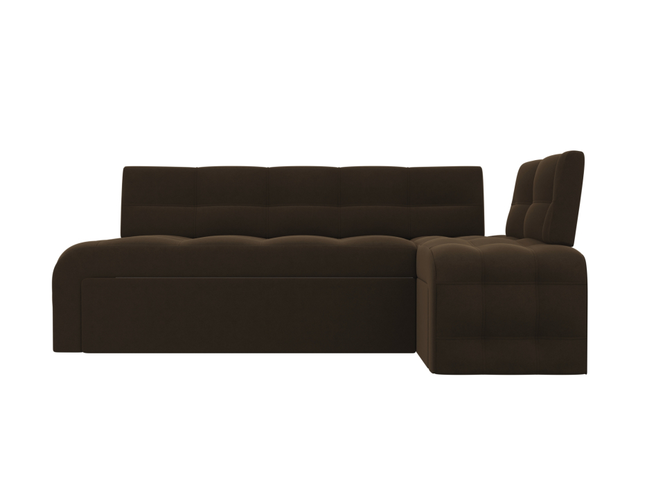 Диваны угловые кухонные, Кухонный угловой диван Люксор правый угол, микровельвет