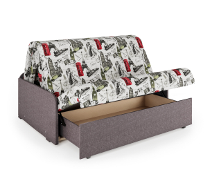 Диван-кровать Коломбо БП 140, велюр / рогожка