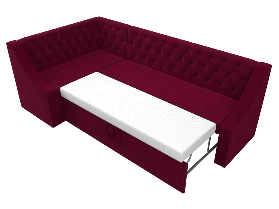 Диваны угловые кухонные, Кухонный угловой диван Мерлин левый угол микровельвет