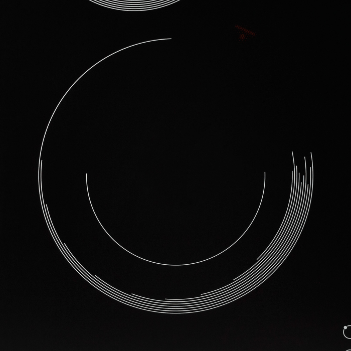 Встраиваемые варочные панели, Электрическая варочная поверхность KRONA ORSA 60 BL/S (независимая)