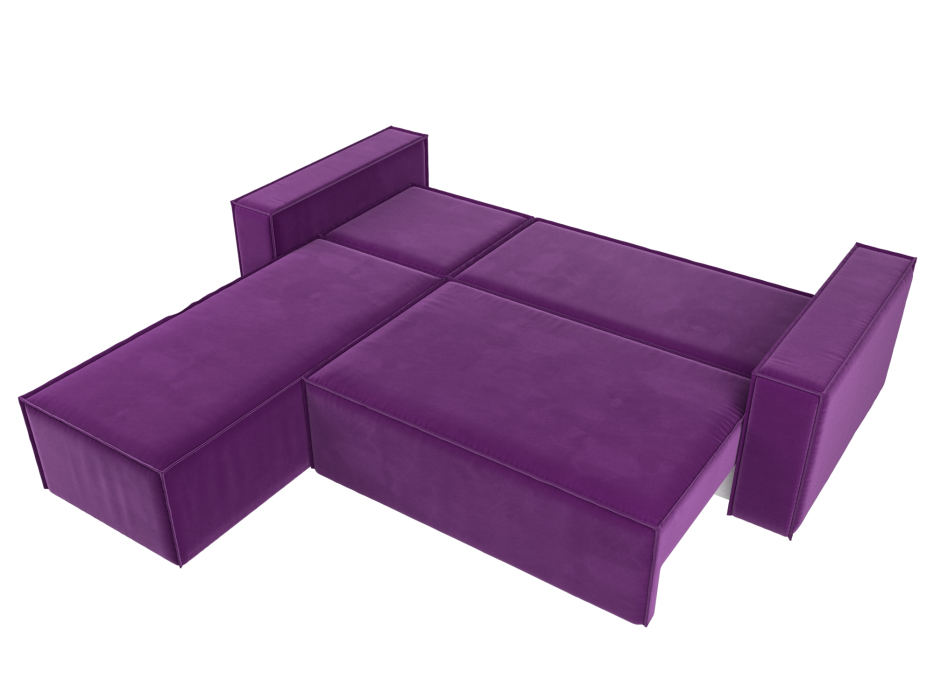 Диваны угловые в гостиную, Угловой диван Куба левый угол, микровельвет