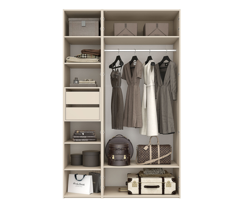 Шкафы распашные, Шкаф 3-х дверный с зеркалом  Лаура Компл 1, 1482 