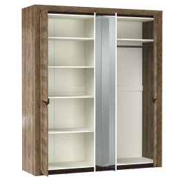 Шкаф для одежды с полками Лючия 33.01 4х дв.