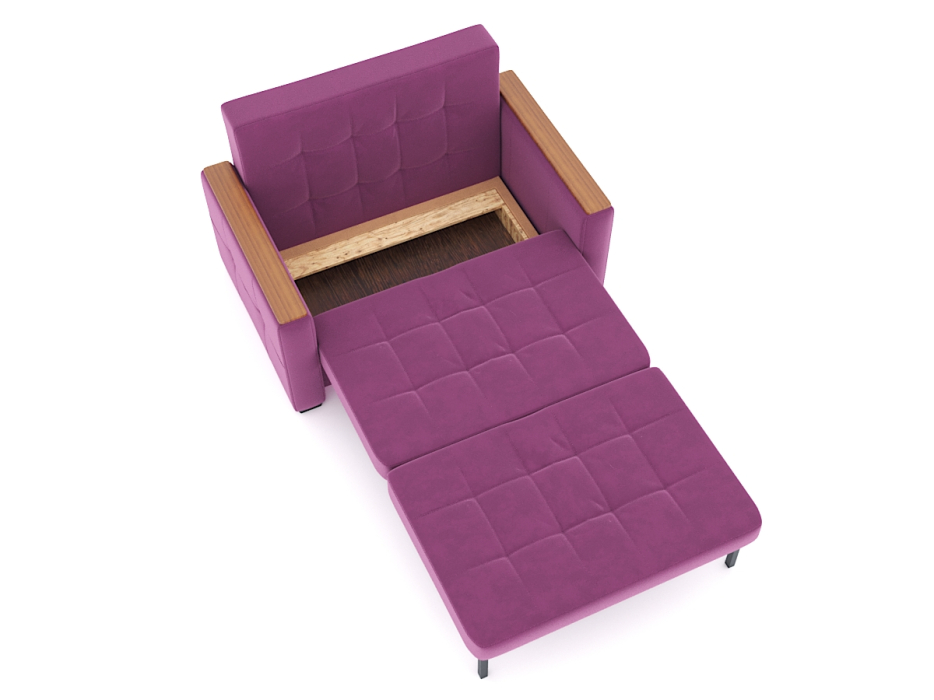 Диваны с ящиком для белья, Диван-кровать Этро Вуд, велюр