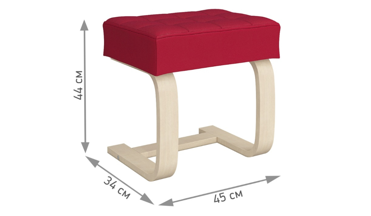 Банкетки, Банкетка Седия Натурал — красный