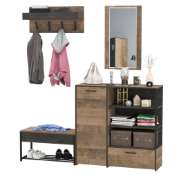 Набор мебели для прихожей Трувор с зеркалом и вешалкой