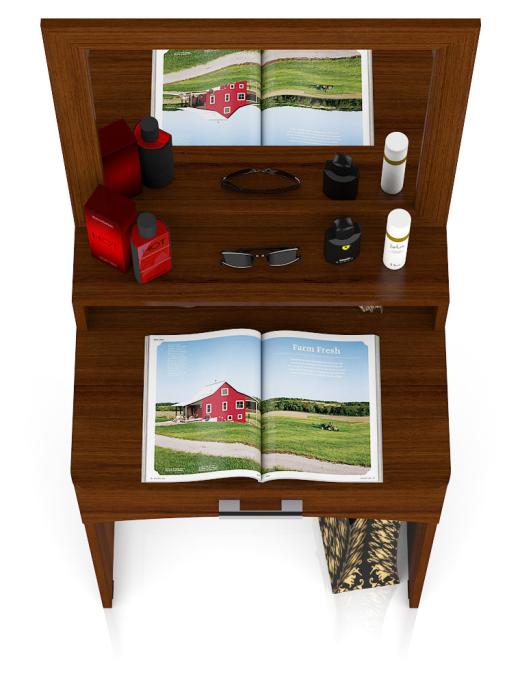 Туалетные столики, Столик туалетный с зеркалом Белла