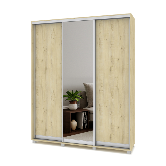 Шкафы-купе, Шкаф-купе 3-дв  Роланд Р482  (в2200*ш1800*г450)