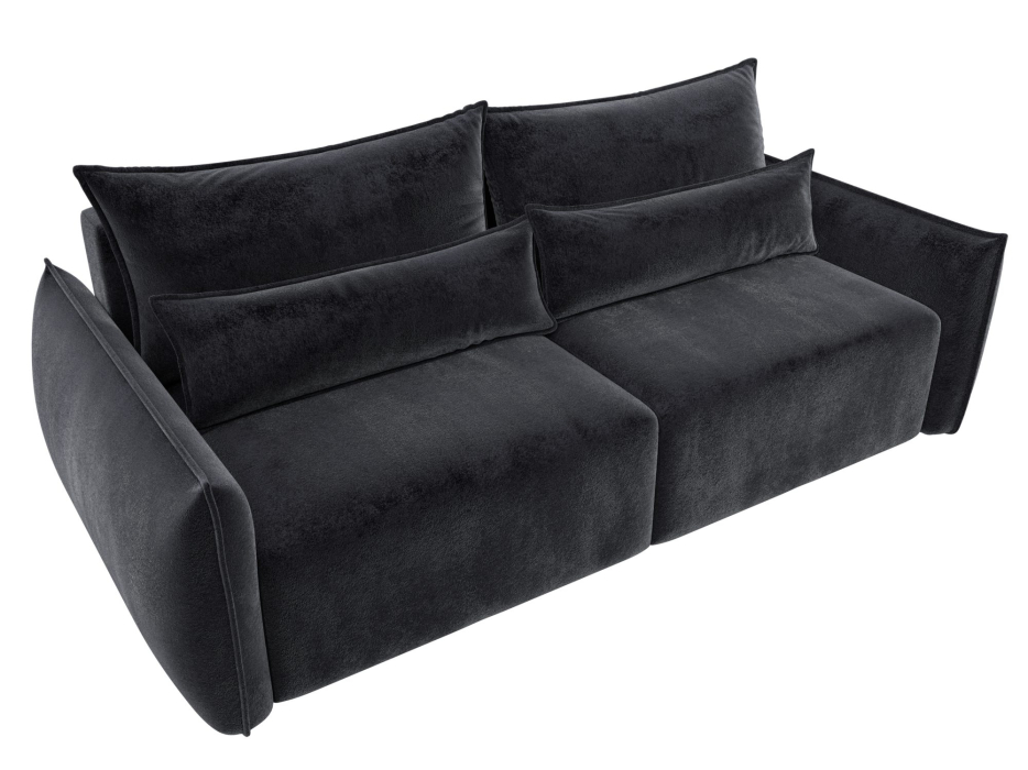 Диваны еврокнижки, Диван прямой Лига-051 НПБ, велюр TOWER