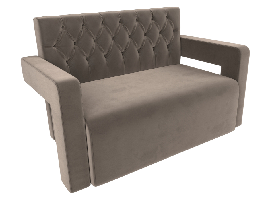 Дизайнерские диваны для гостиной, Прямой диван Рамос Люкс 2-х местный, велюр