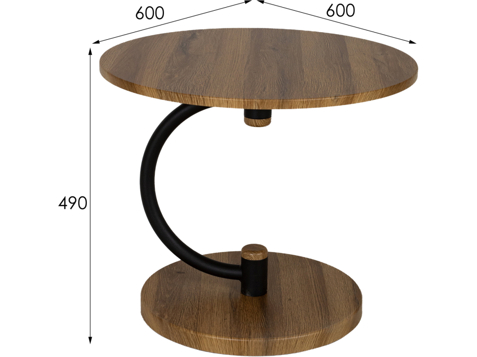 Журнальные столики, Стол журнальный Мебелик Дуэт 13
