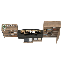 Стенка для гостиной серии Трувор № 72