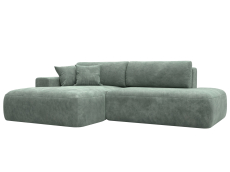 Диваны угловые в гостиную, Диван угловой Лига-036 НПБ Модерн левый угол, велюр BRUT