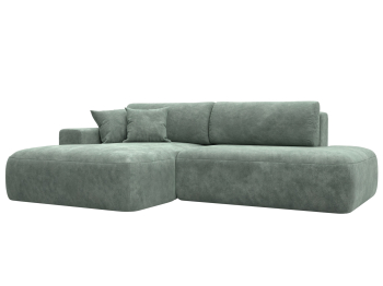 Диван угловой Лига-036 НПБ Модерн левый угол, велюр BRUT