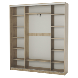 Шкаф-купе 3-х дв. Премиум комбинированный 180х45х220