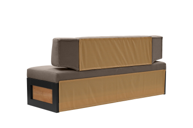 Прямой кухонный диван Парус 174 Дуб крафт золотой