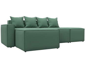 Диван угловой модульный Лига-063 угол левый, рогожка Амур