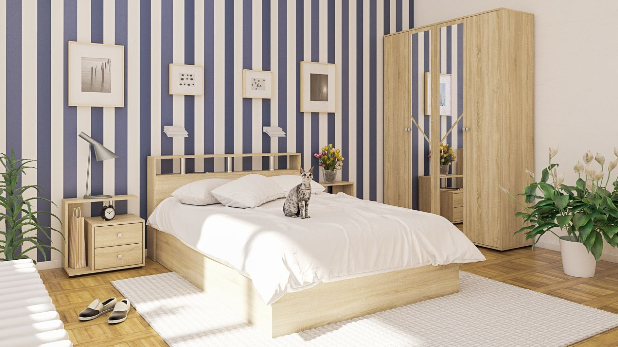 Спальные гарнитуры, Спальный гарнитур Камелия №1