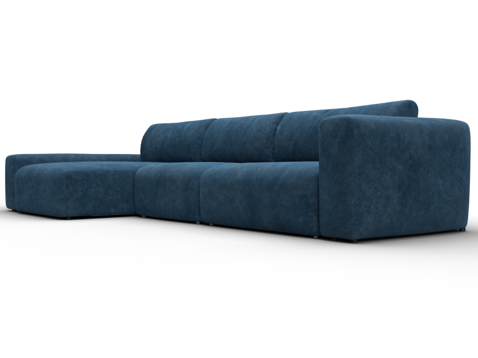 Диваны угловые в гостиную, Диван угловой Лига-066 НПБ Лонг угол левый, велюр BRUT