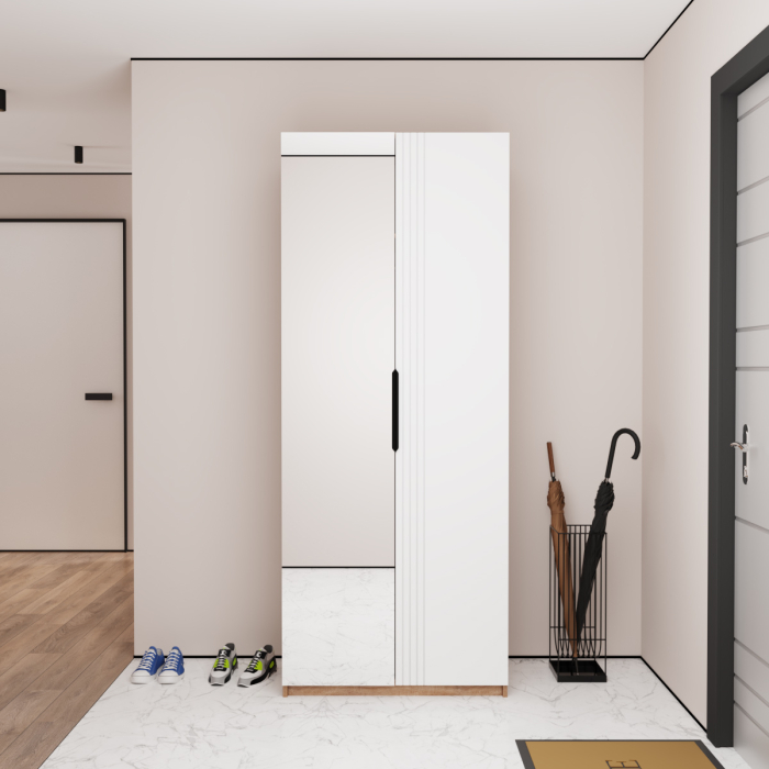 Шкафы распашные, Шкаф распашной Астрис - 1 с зеркалом