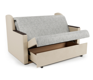 Диван-кровать Аккорд Д 100, экокожа/шенилл