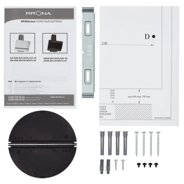 Вытяжка кухонная KRONA URAN 600 DN BLACK 4S