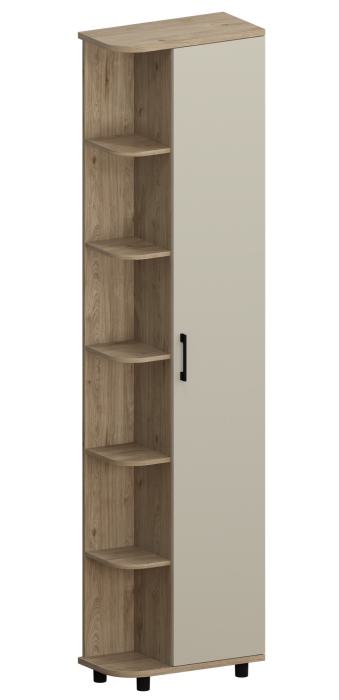 Шкафы одностворчатые, Модульная система Грейс Шкаф ШК-5025  Гикори Джексон Светлый