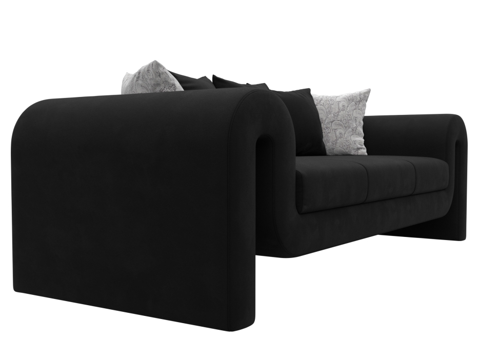 Диваны прямые кухонные, Диван прямой Волна, микровельвет