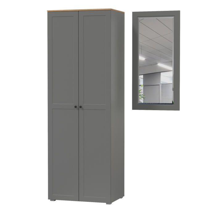 Прихожие, Шкаф две дверки в прихожую и зеркало Остин