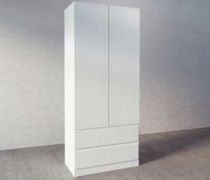 Шкаф 2-х дверный с ящиками Сомеро