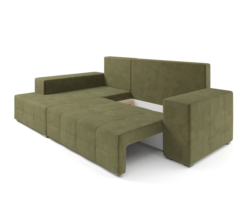 Диваны угловые в гостиную, Диван угловой Монреаль Левый угол (Велюр)