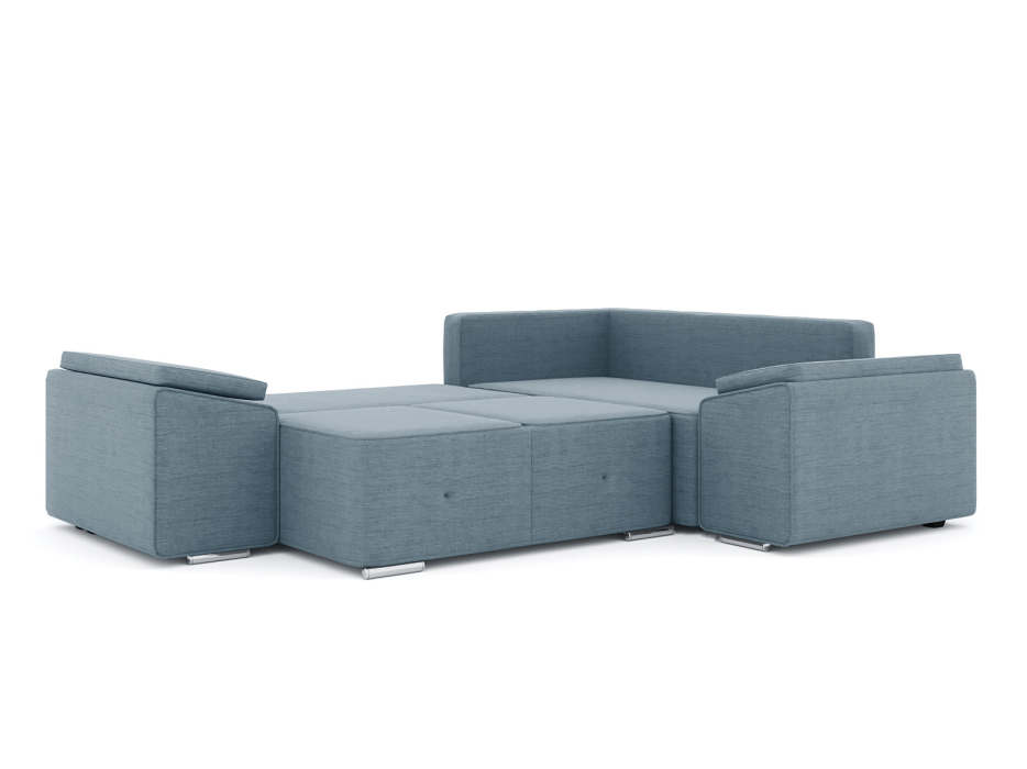 Диваны угловые в гостиную, Диван-кровать угловой Хавьер 1 ПБ еврокнижка, рогожка Люкс