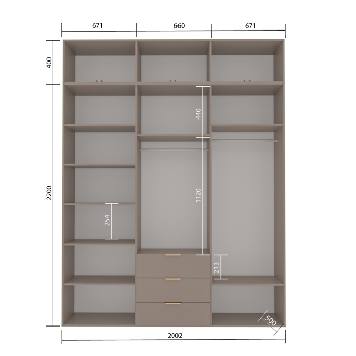 Шкафы распашные, Шкаф Фиеста  с антресолью