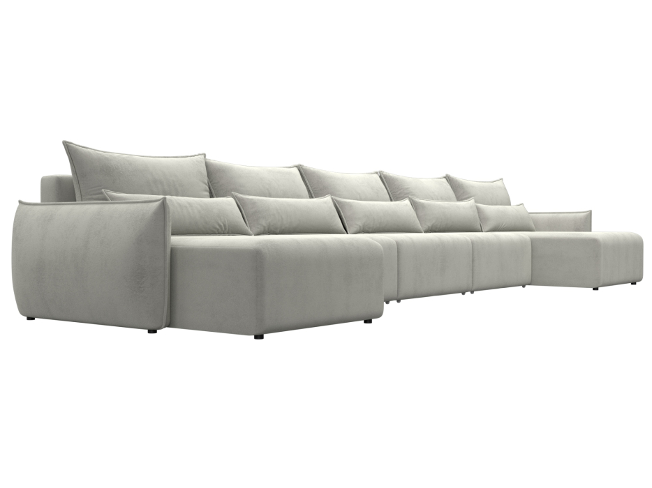 Диваны еврокнижки, Диван п-образный Лига-051 НПБ МегаЛонг, велюр TOWER