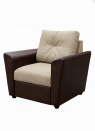 Кресло Амстердам раскладное, рогожка/экокожа