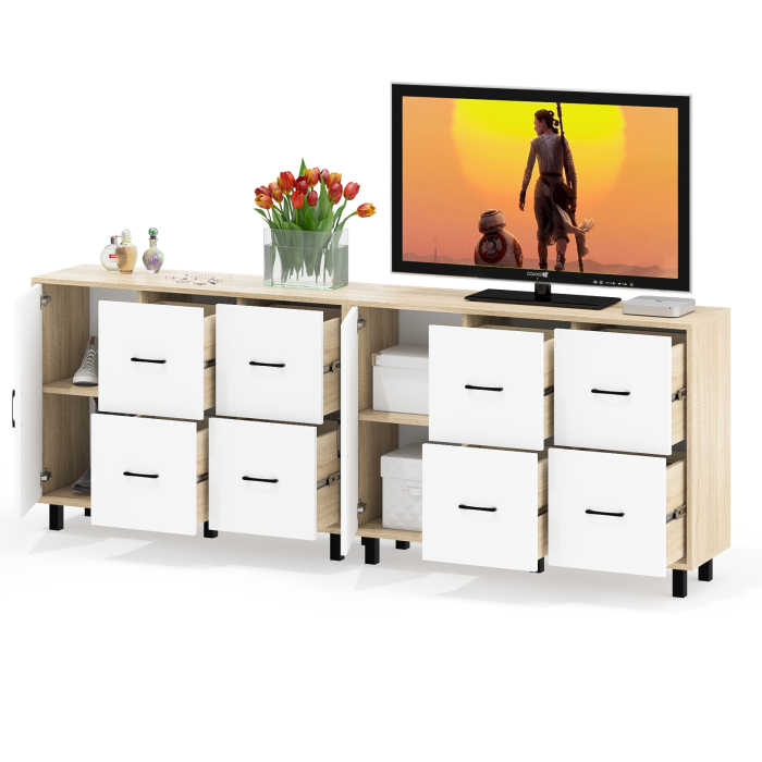 ТВ-тумбы, Два комода РВК 125-1204 с дверкой и 4-мя ящиками