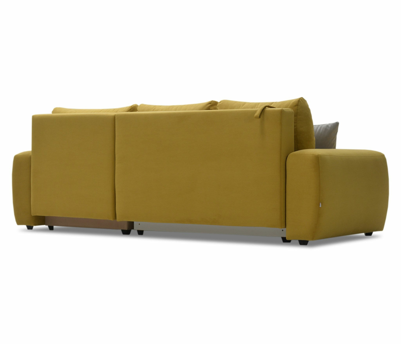 Диваны угловые, Угловой диван Коста, еврокнижка, велюр,  правый угол