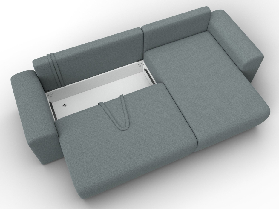 Диваны угловые в гостиную, Диван угловой Лига-099 угол универсальный, рогожка Амур