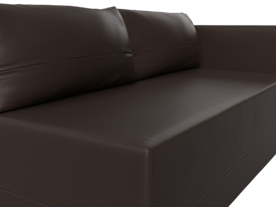 Кушетка диван, Кушетка Никас правая, экокожа