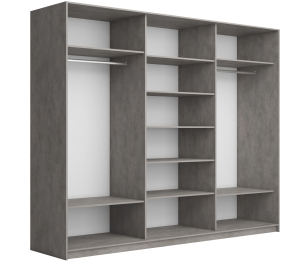 Шкаф-купе Прайм ДСП/Стекло черное, 240х57х230