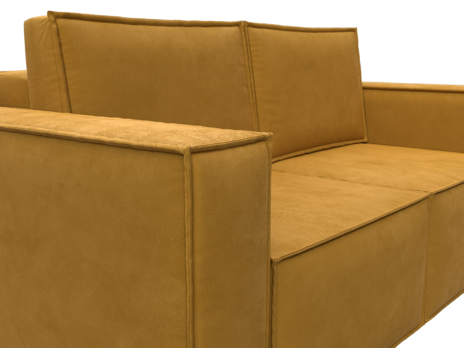 Диваны кровати со спальным местом, Диван прямой Куба мини, велюр BRUT