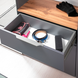 Тумба для обуви с вешалкой для верхней одежды Октава.