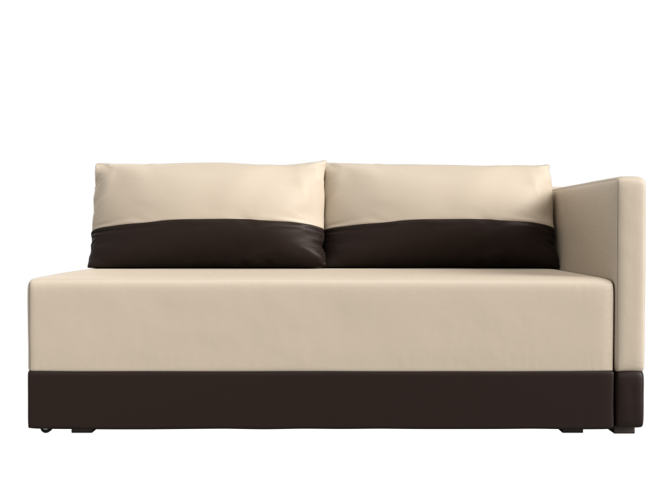 Кушетка диван, Кушетка Никас правая, экокожа