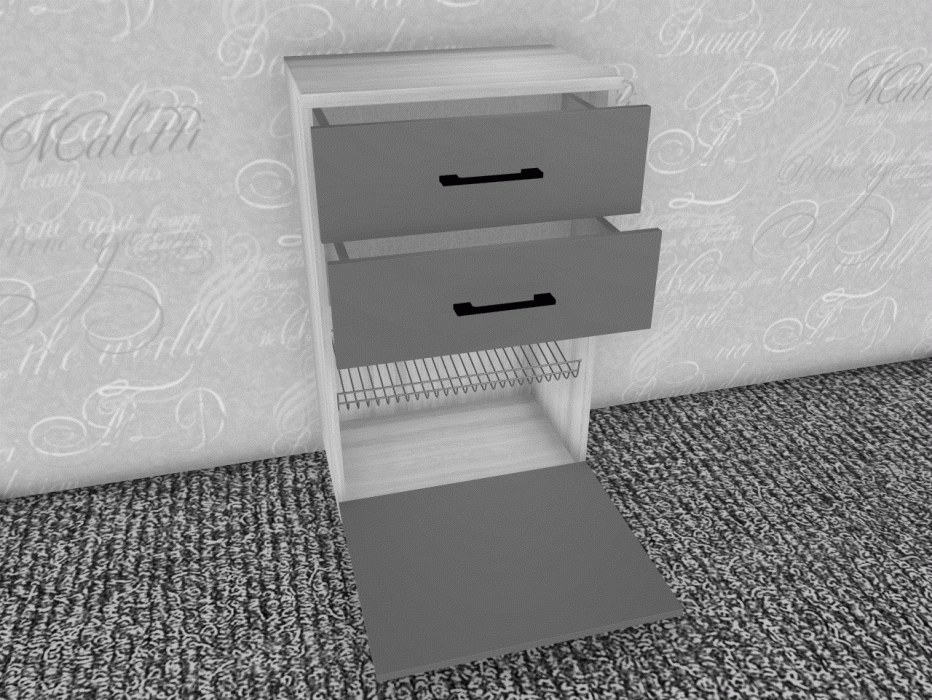 Обувницы, Модульная система Грейс Тумба ТБ-5008  Гикори Джексон Темный