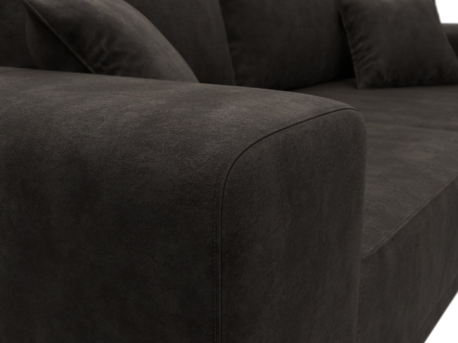 Диваны кровати со спальным местом, Диван прямой Льюес, велюр BRUT