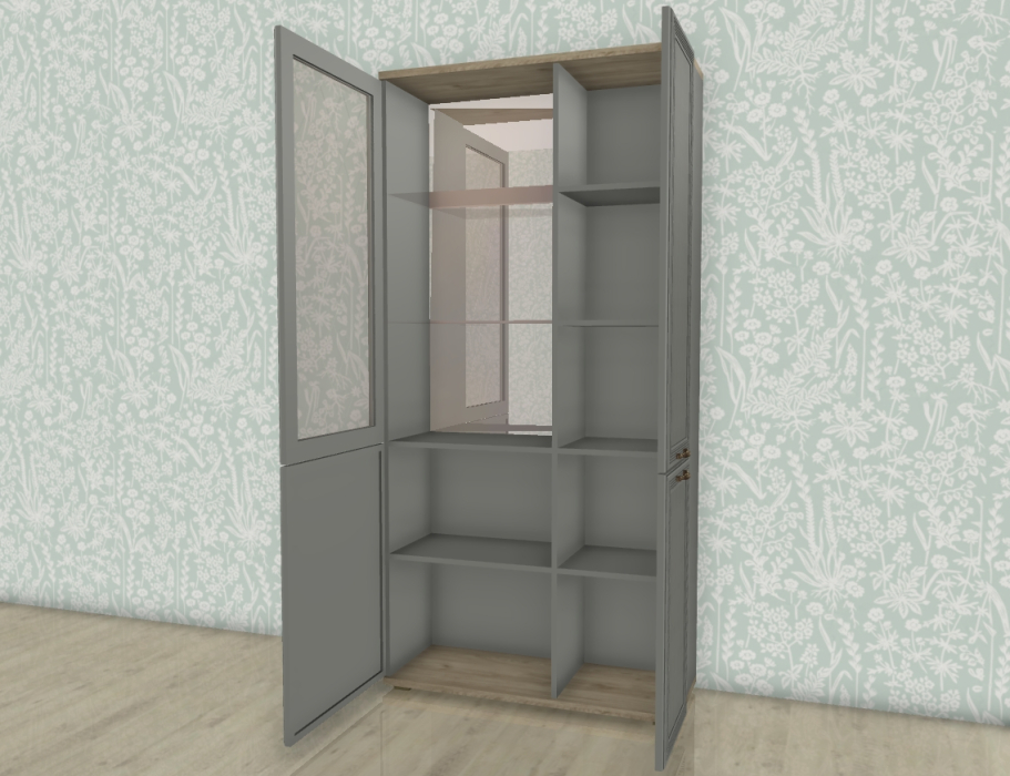 Шкафы двухстворчатые, Модульная система Карина Шкаф ШК-1072