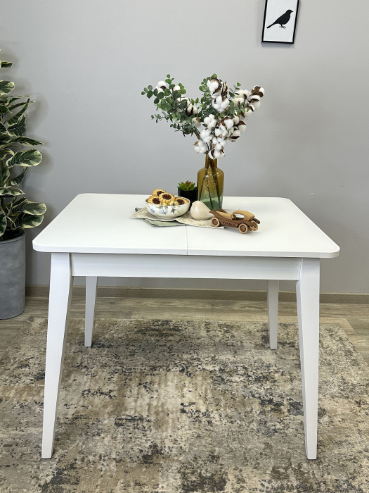 Обеденные столы, Стол KENNER 900 М раздвижной, стекло сатин