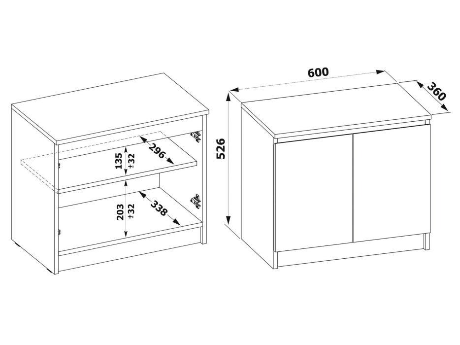 Тумбы, Обувница ТП-11
