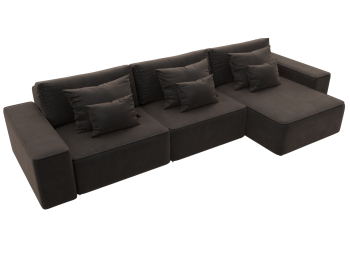 Диван угловой Лига-074 угол универсальный, велюр SEVEN