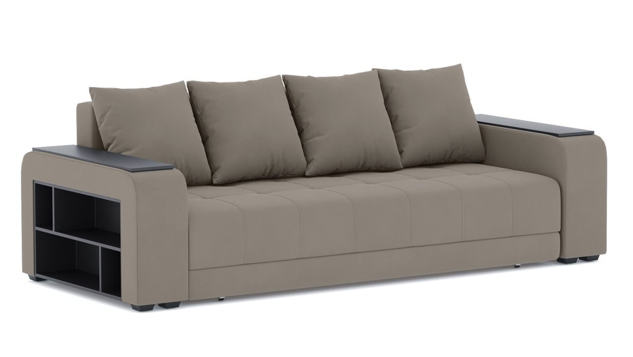 Диваны еврокнижки, Диван-кровать Дубай Лайт еврокнижка, велюр